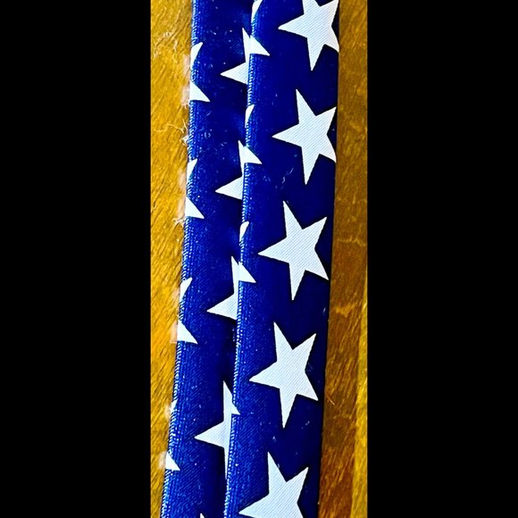 ⭐️HP⭐️VTG▪️RENE CHAGAL▪️Lot of 2 Handmade Patriotic American Flag Neckties - Picture 7 of 7